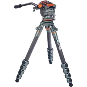 3 Legged Thing Jay Carbon Fiber Tripod with Quick Leveling Base & AirHed Cine-A Fluid Head System