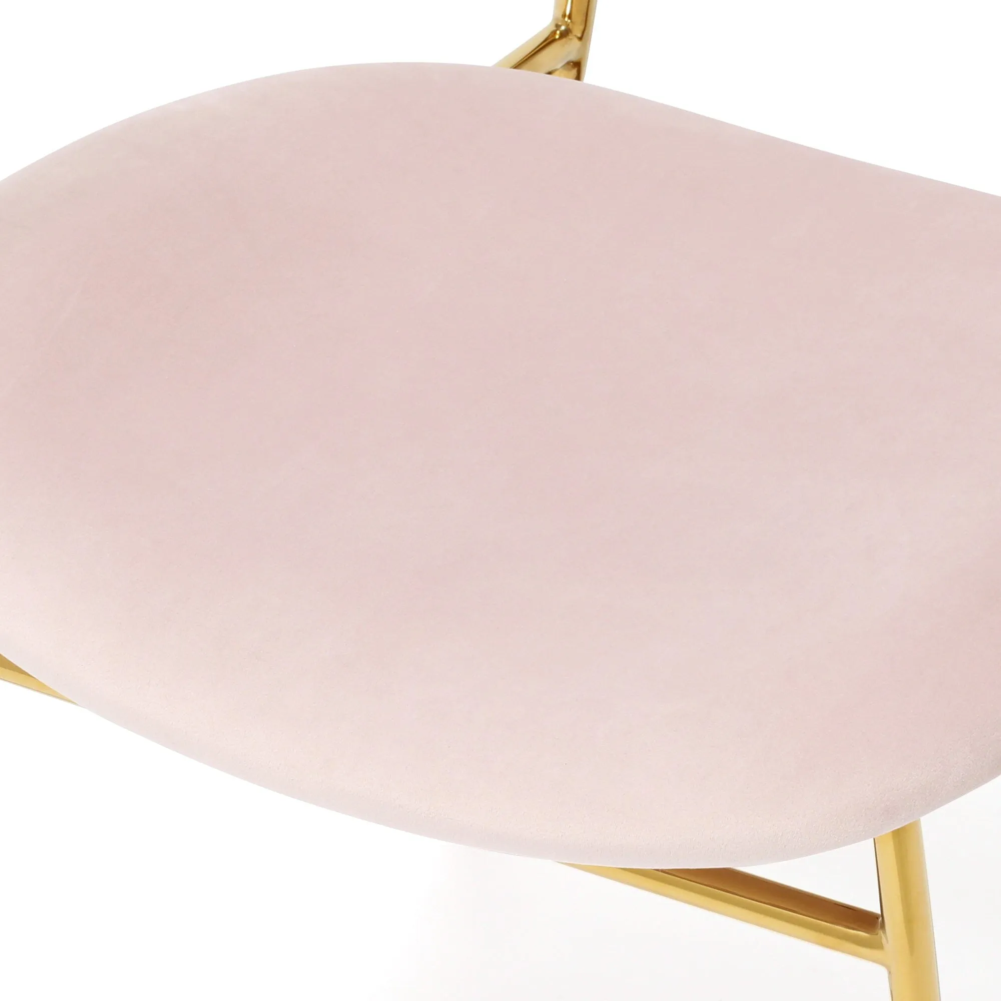 Belle Chair Pink X Gold (W500×D560×H810)