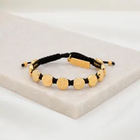 Benedictine Blessing Bracelet in Black & gold