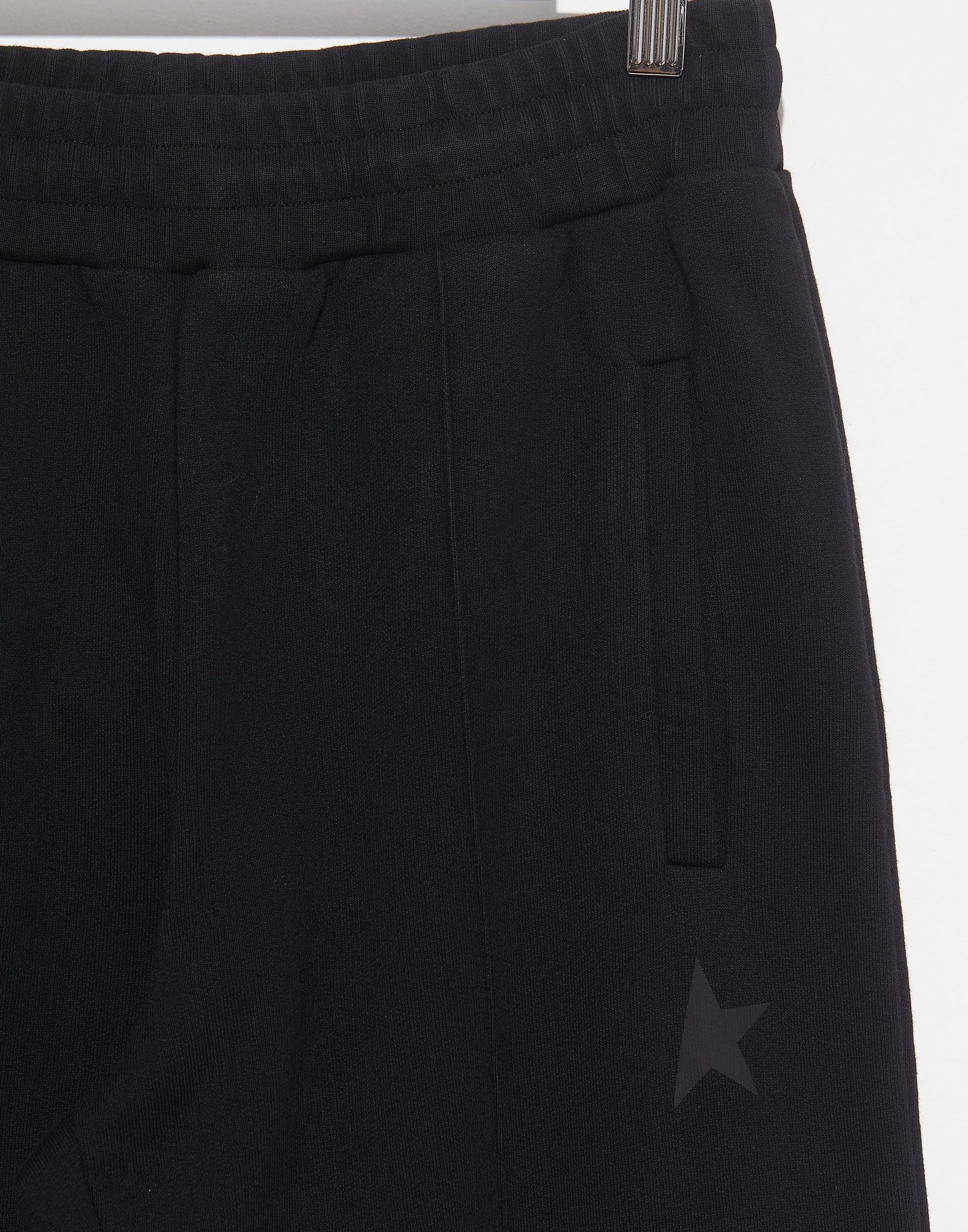 Black Cotton Dorotea Tack Pants