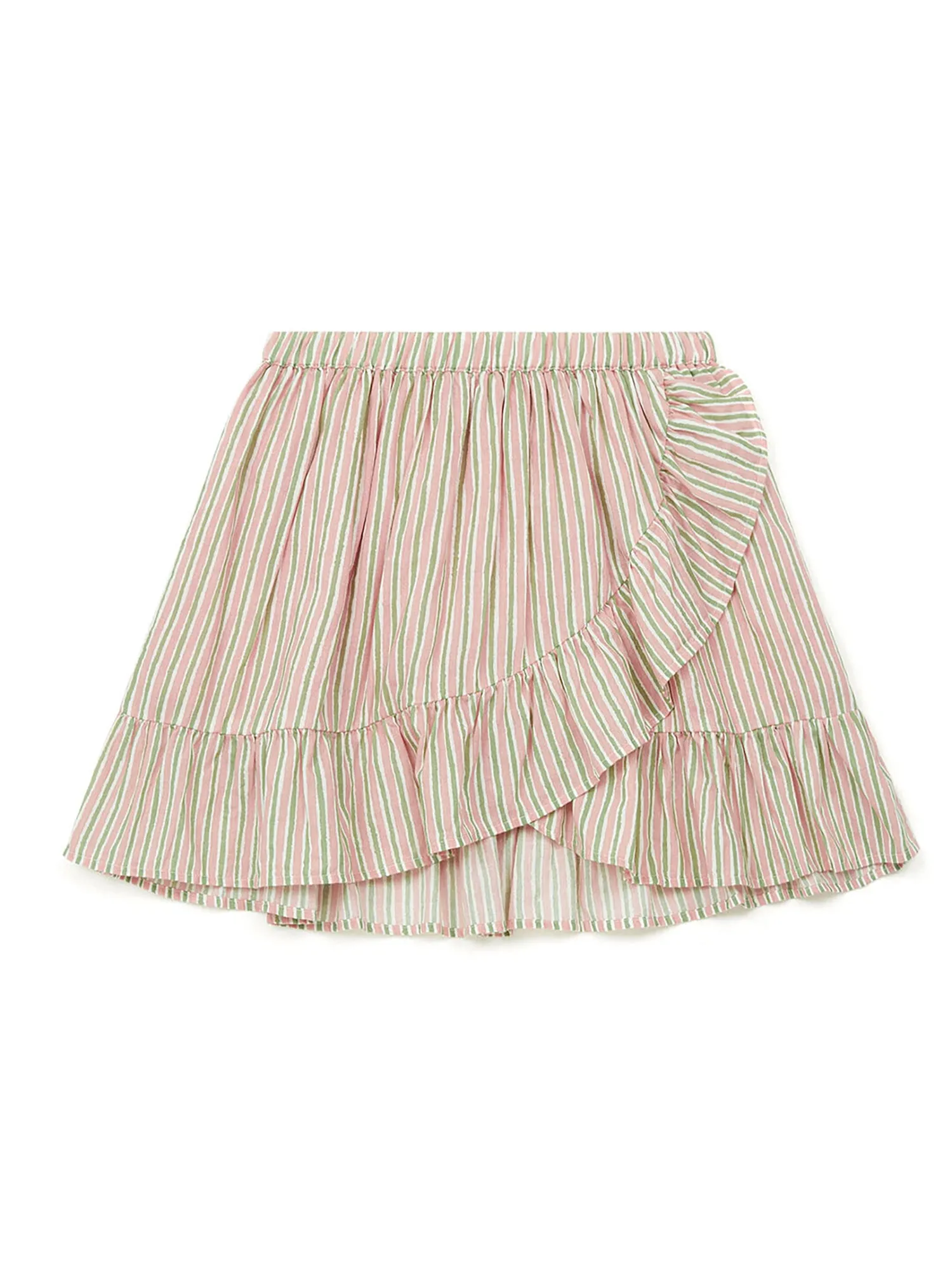 Bonton Bailey Painted Stripe Cotton Skirt