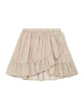 Bonton Bailey Painted Stripe Cotton Skirt