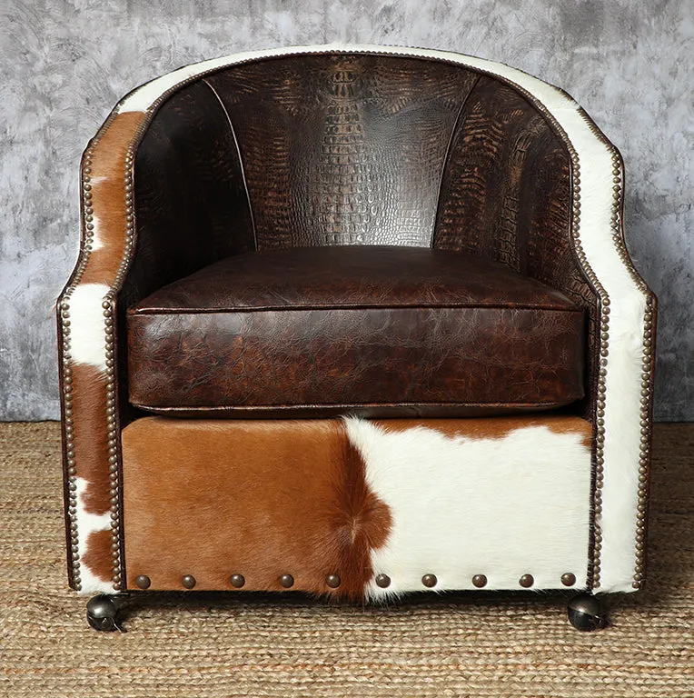 Broken Arrow Western Accent Chair