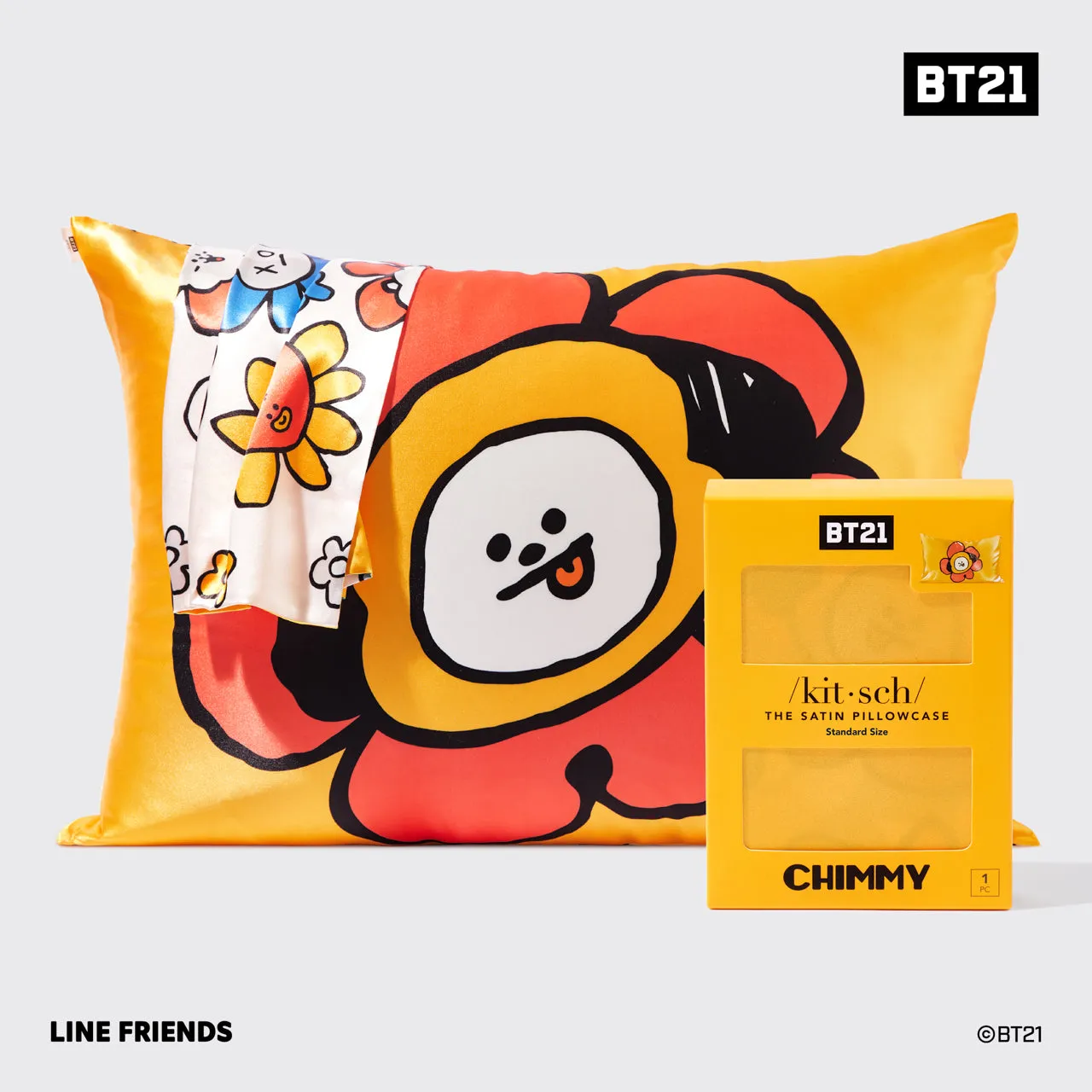 BT21 meets Kitsch Satin Pillowcase - CHIMMY