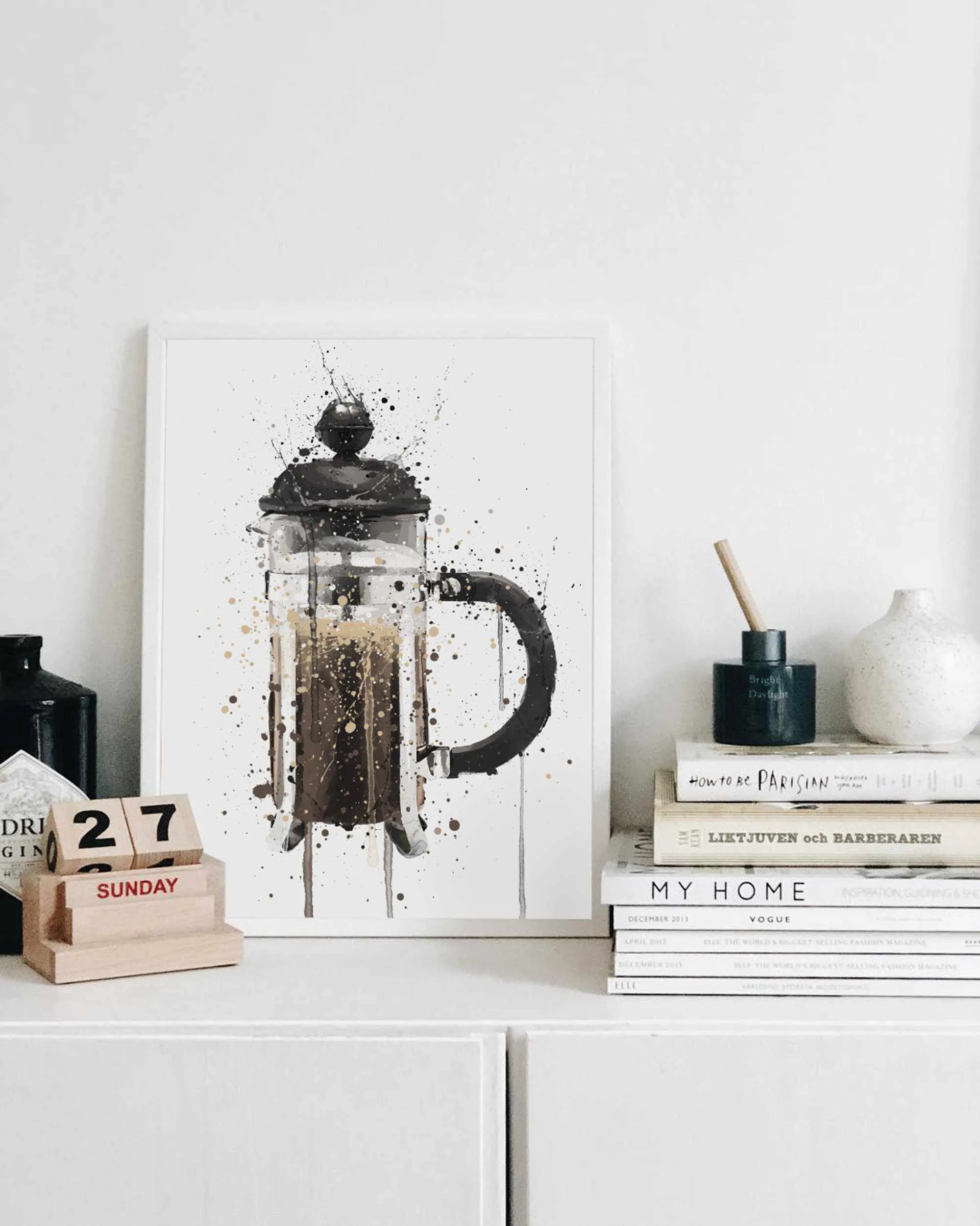 Cafetière Wall Art Print