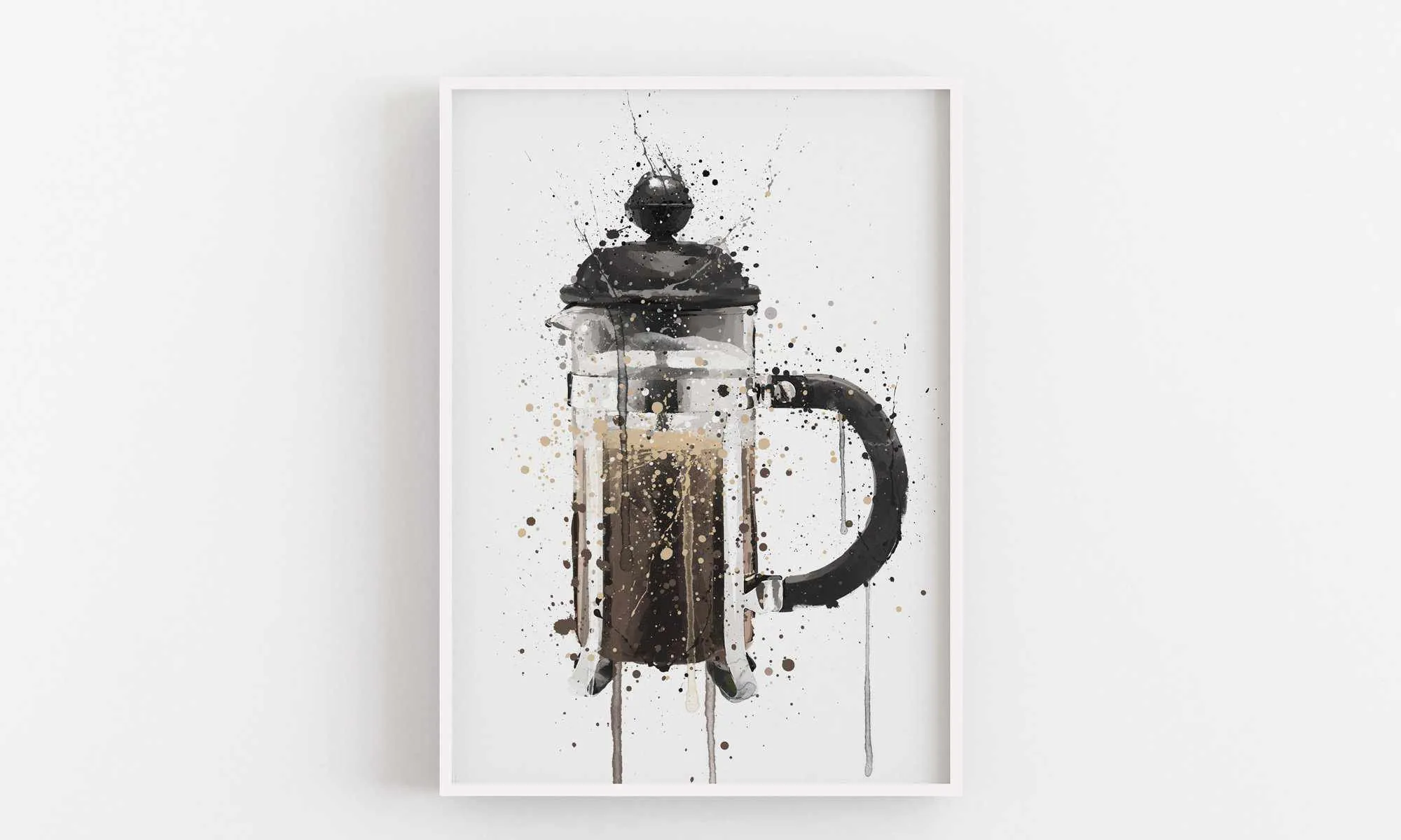 Cafetière Wall Art Print