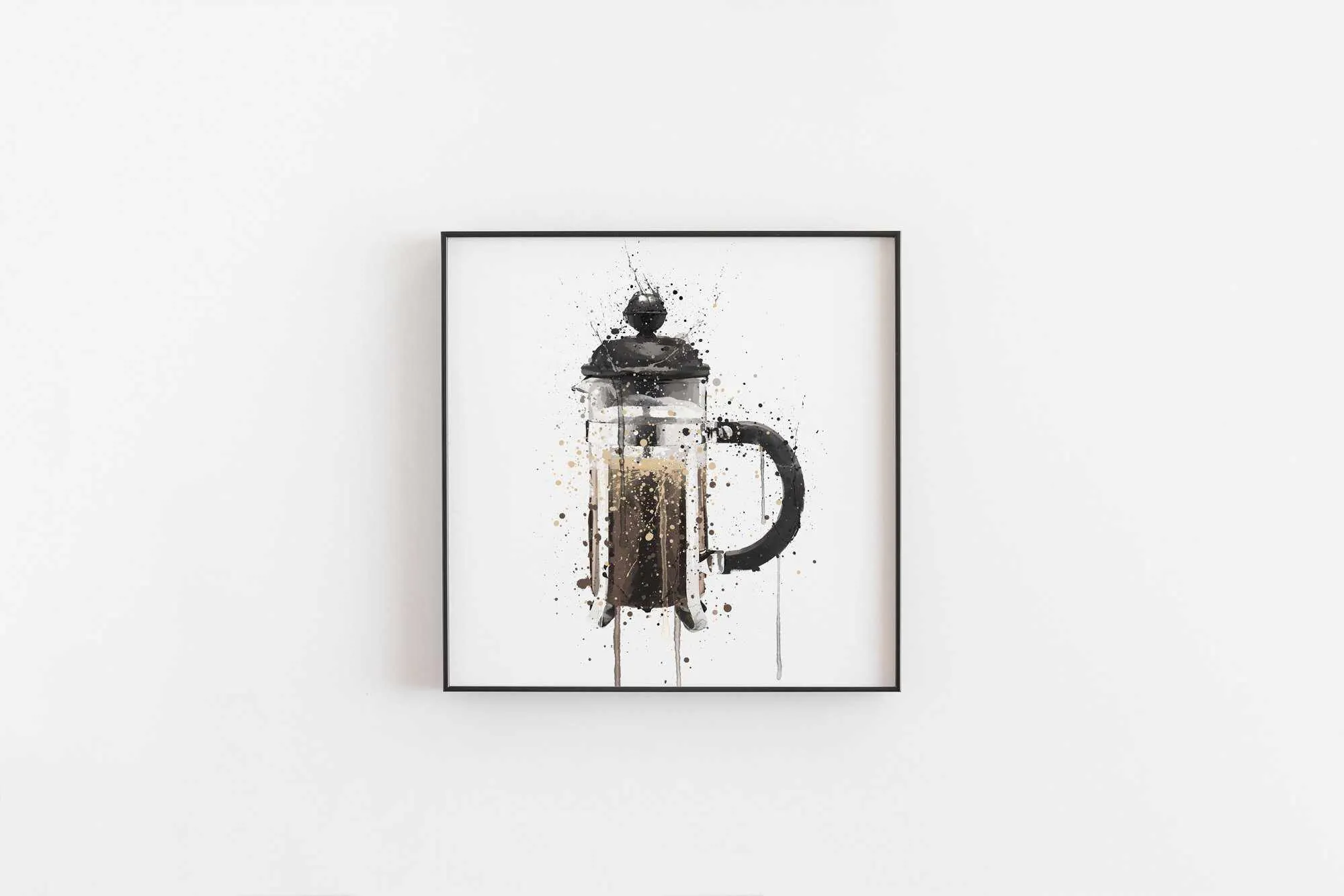 Cafetière Wall Art Print