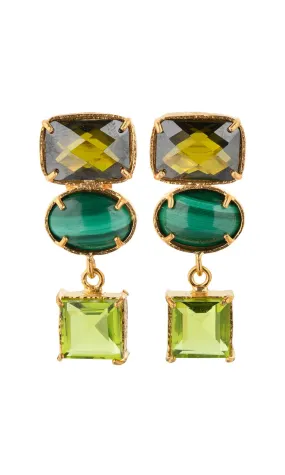 Christie Nicolaides Giovanna Earrings - Blue Green