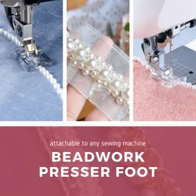 Easy Stitch Bead-work Presser Foot (2 pcs set)