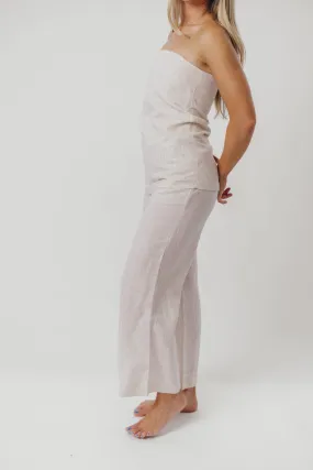 Ellen Linen Pants in Khaki