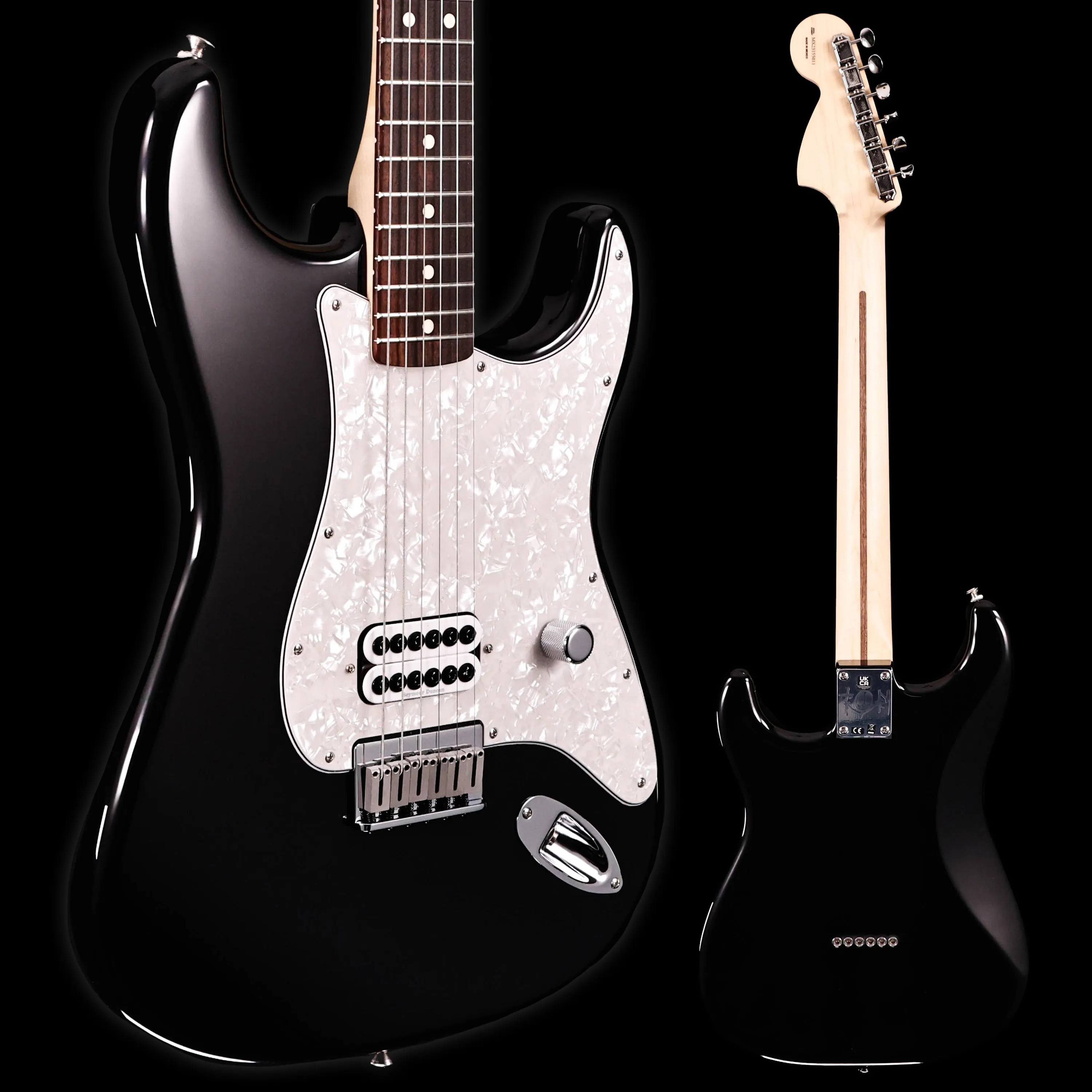 Fender Tom Delonge Stratocaster Electric, Black 7lbs 1.9oz