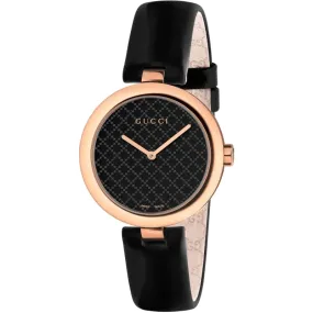 Gucci Black Diamantissima Ladies Watch