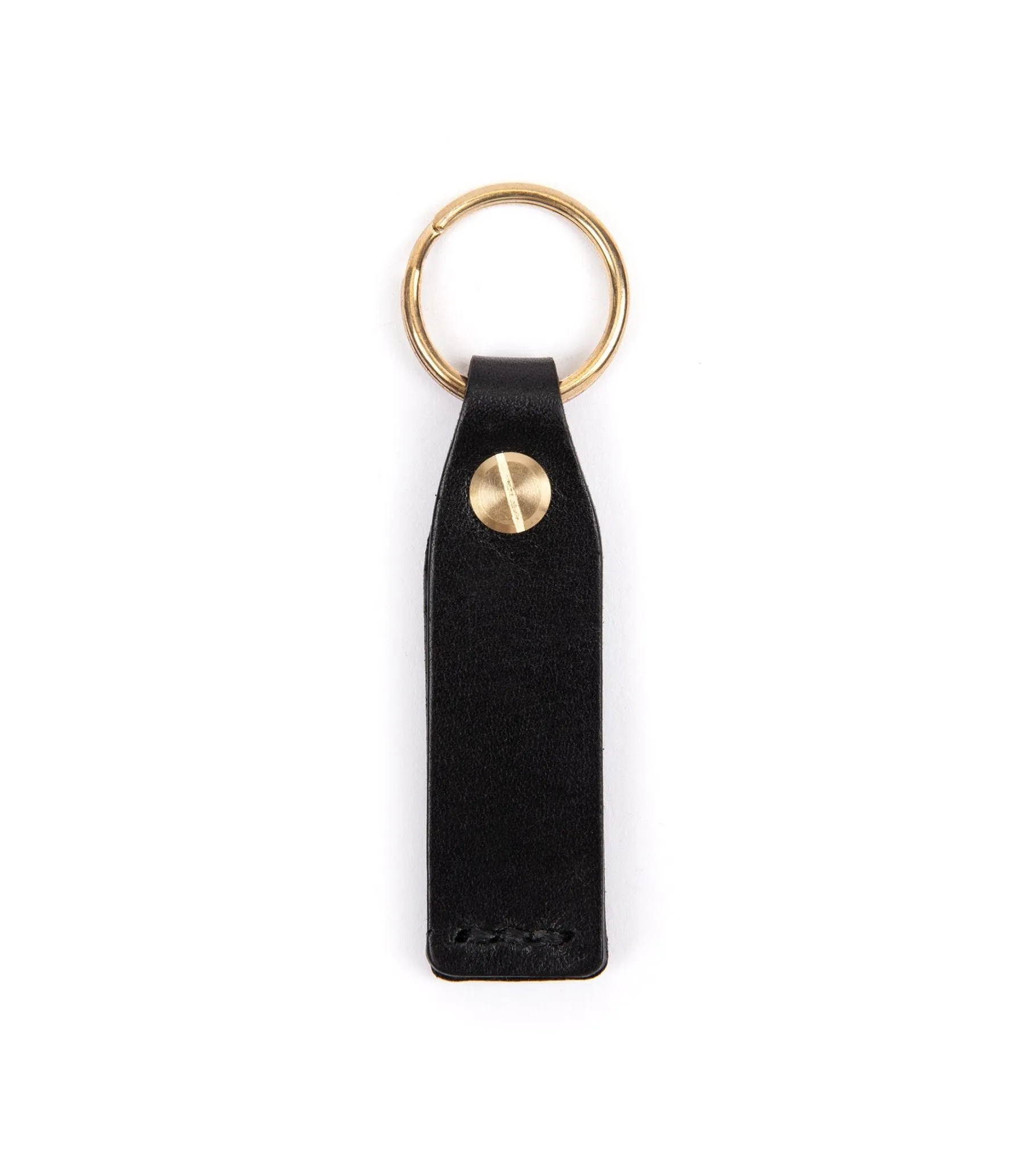 Hardy & Parsons Leather Key Fob: Black