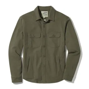 Hogan Knit Loopback Shirt Jacket - Olive