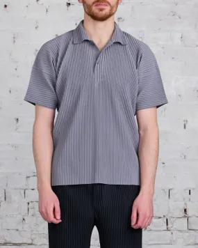 HOMME PLISSÉ ISSEY MIYAKE Pleats May Polo Warm Gray