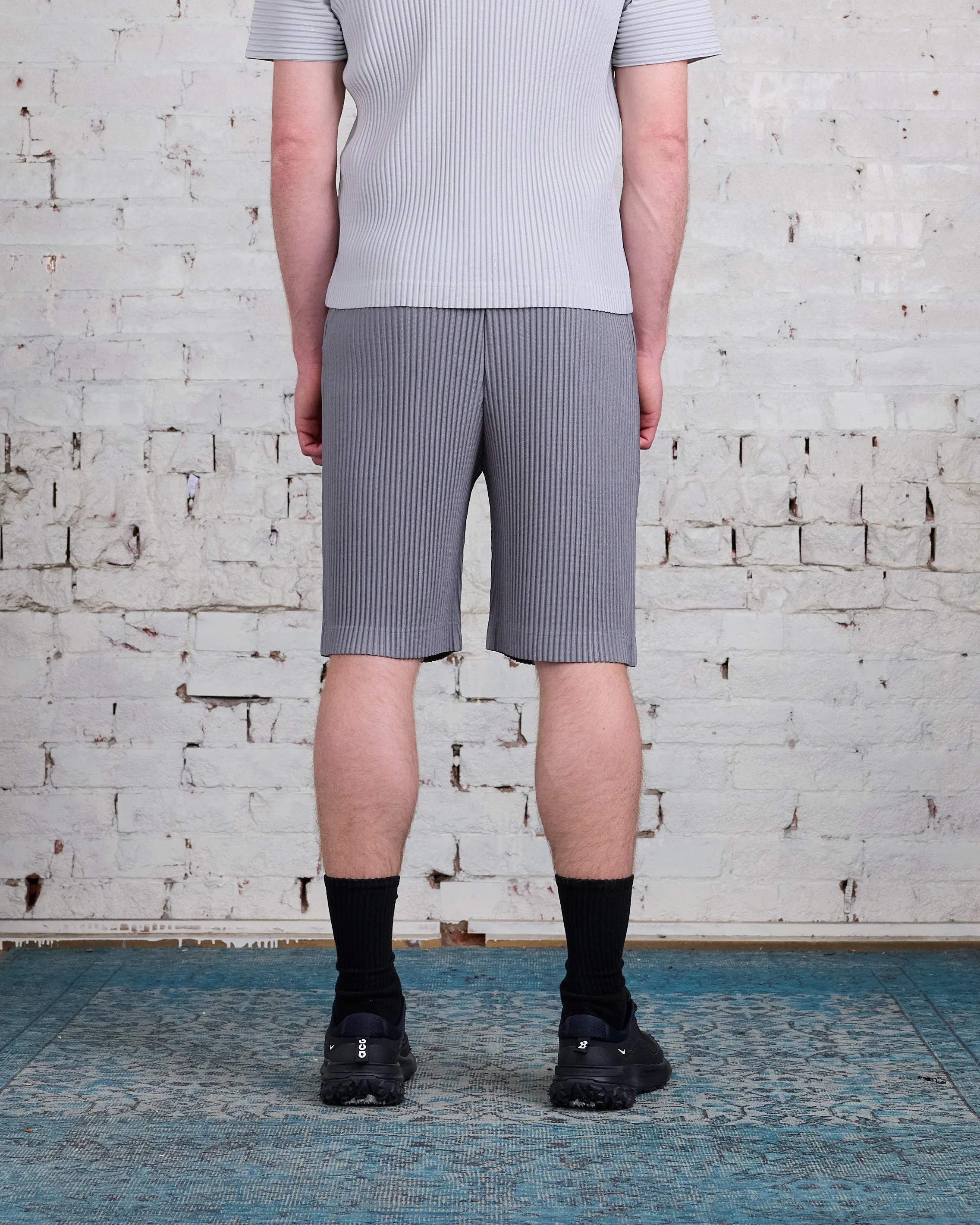 HOMME PLISSÉ ISSEY MIYAKE Pleats May Short Warm Gray