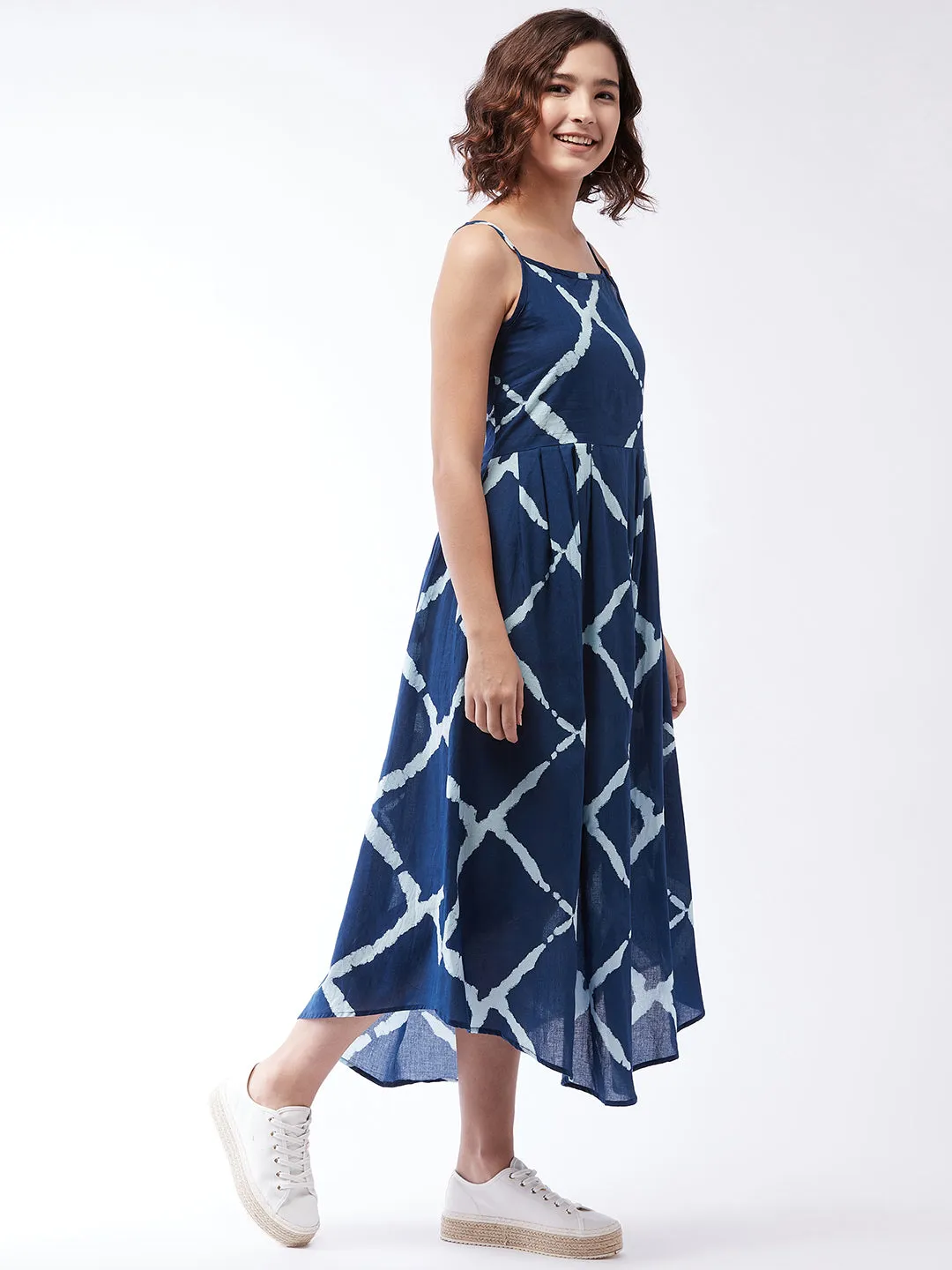 Indigo Criss Cross Strappy Kurta For Teens