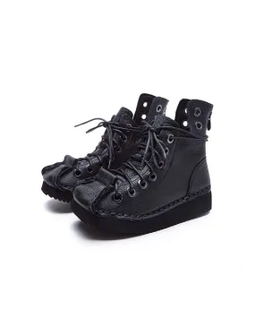 Lace-up Handmade Retro Leather Boots