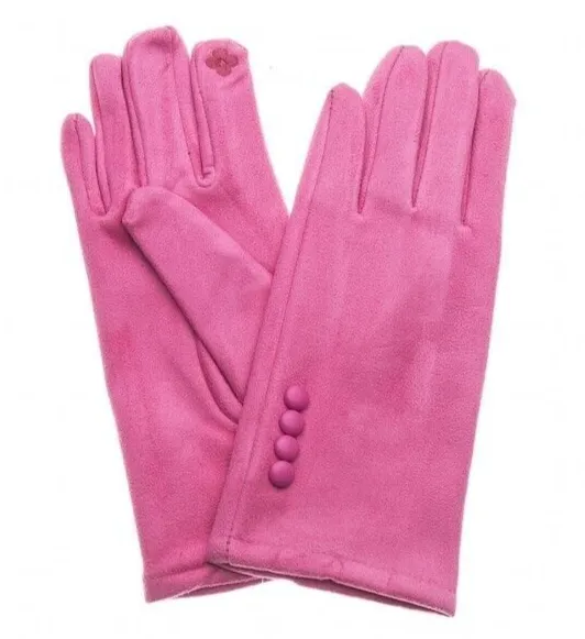 Ladies Button Detail Gloves