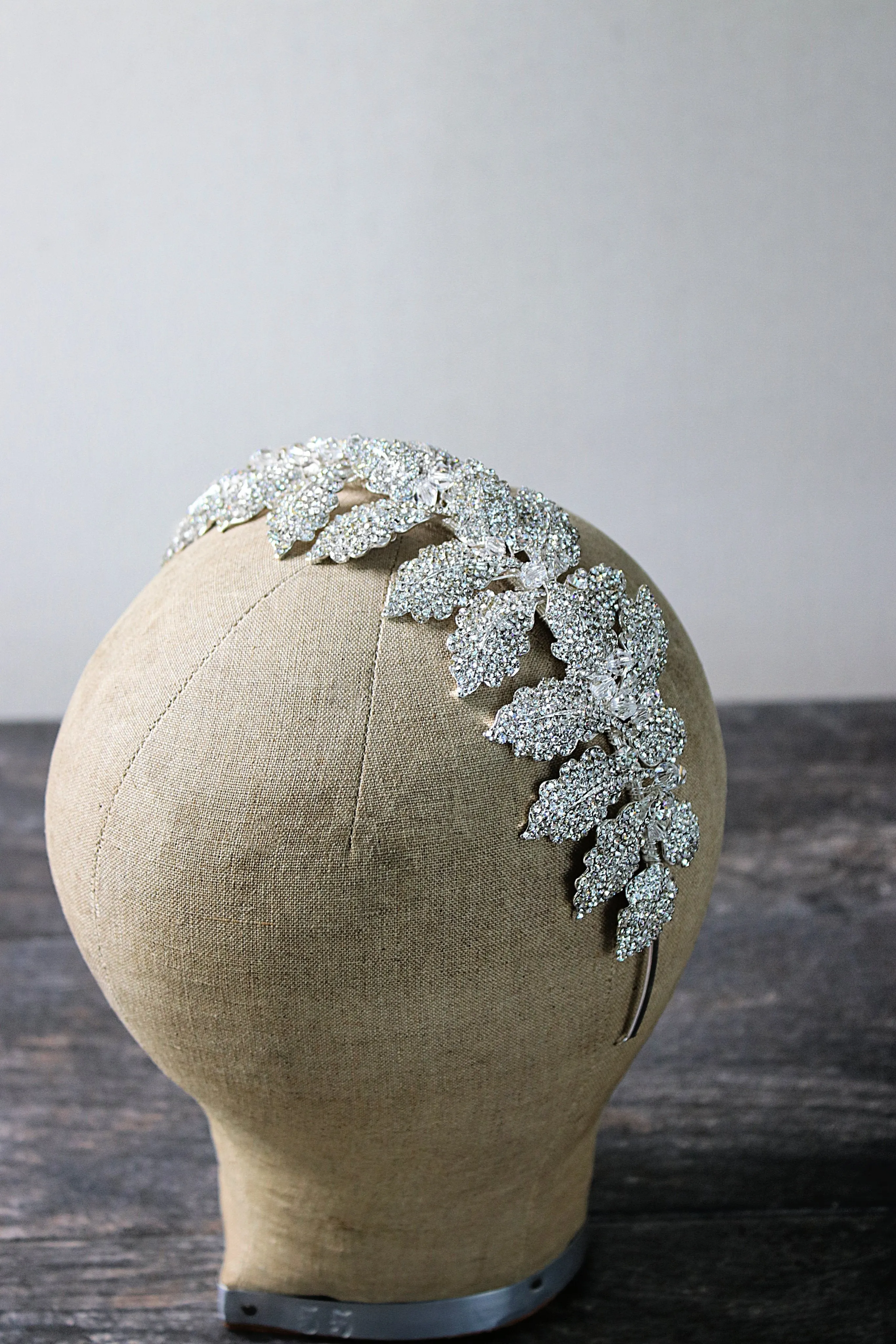 LAUREL Gilded Leaves Headpiece Tiara