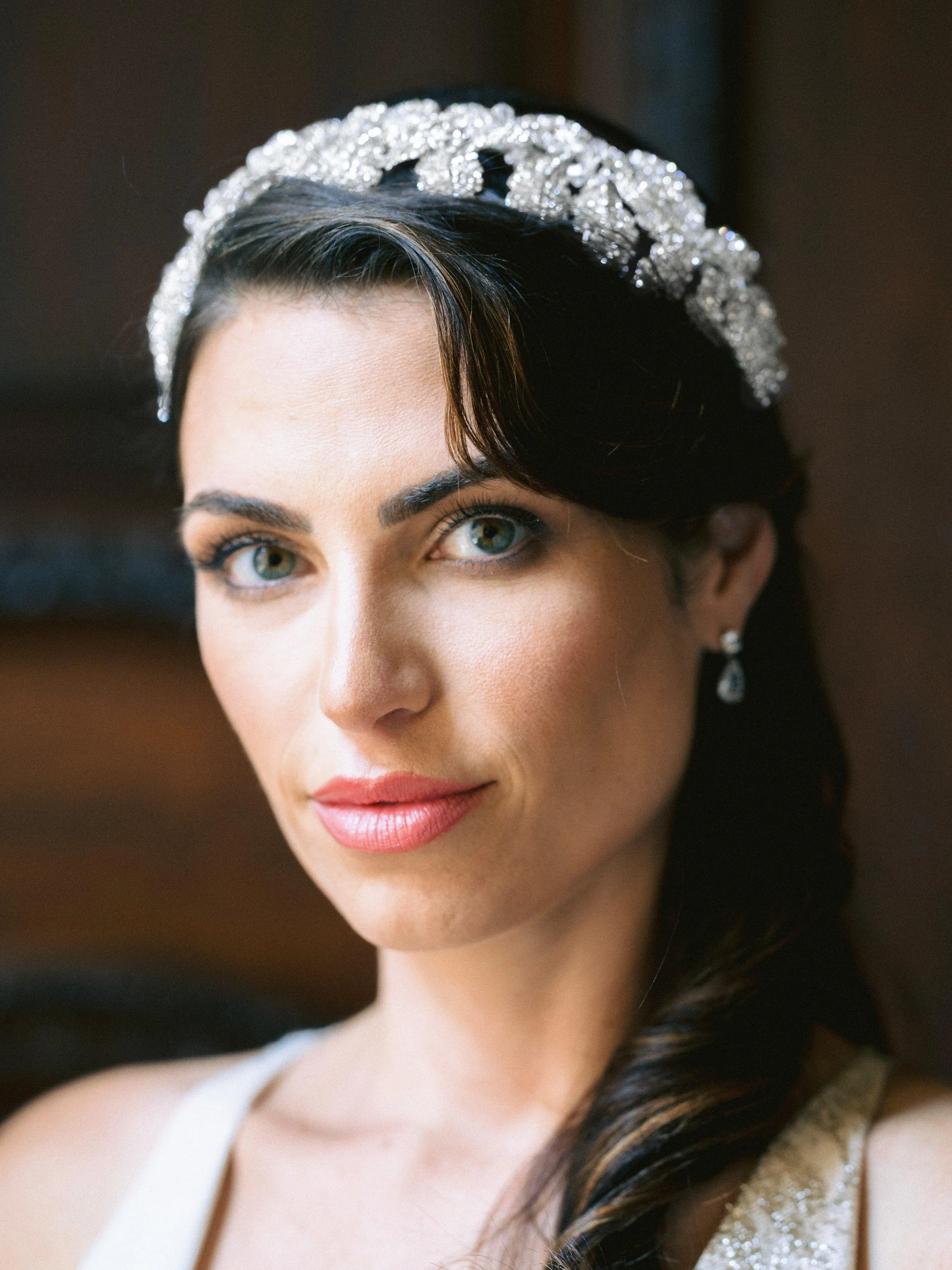 LAUREL Gilded Leaves Headpiece Tiara