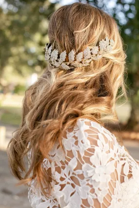 LAUREL Gilded Leaves Headpiece Tiara