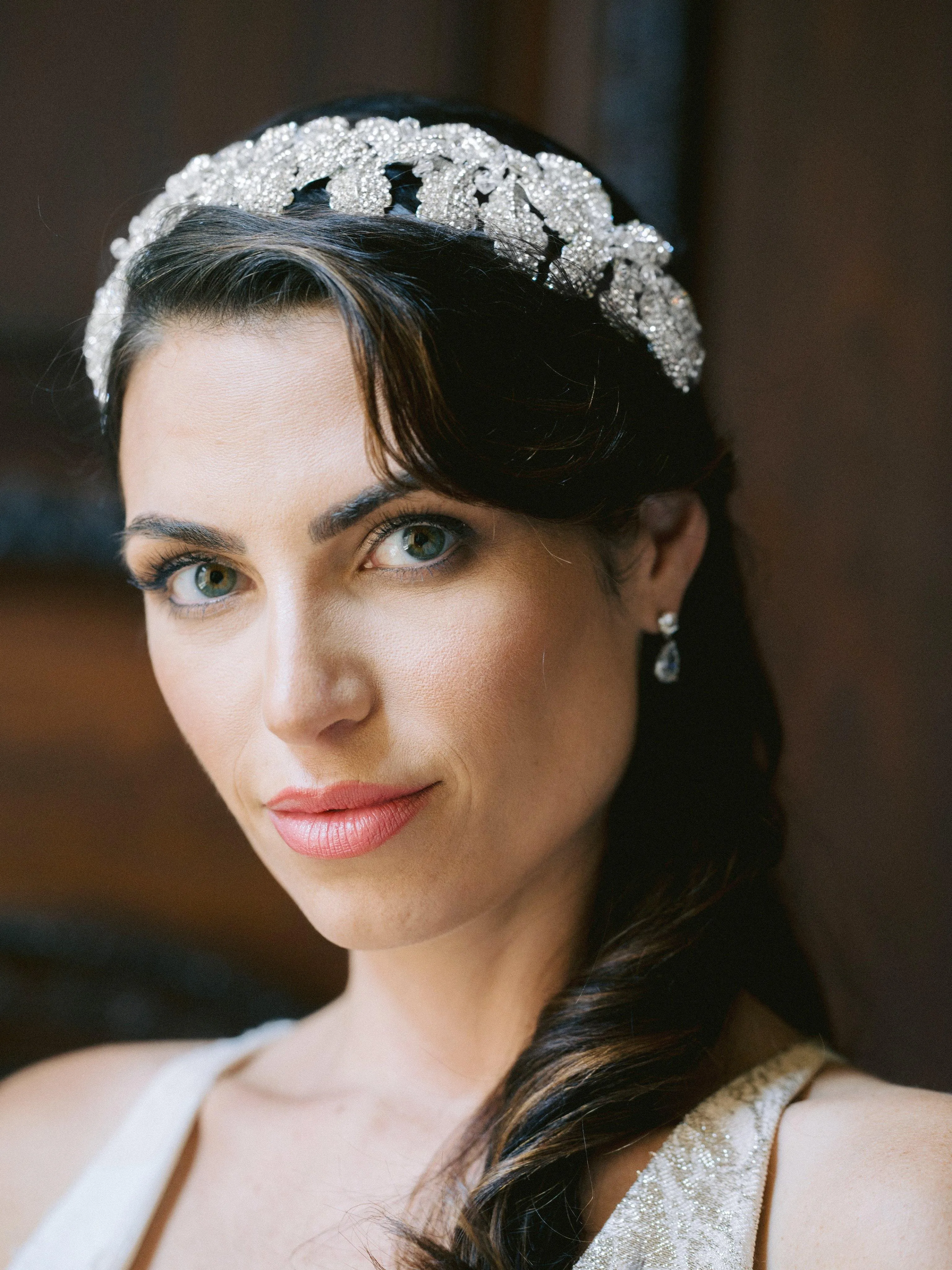 LAUREL Gilded Leaves Headpiece Tiara