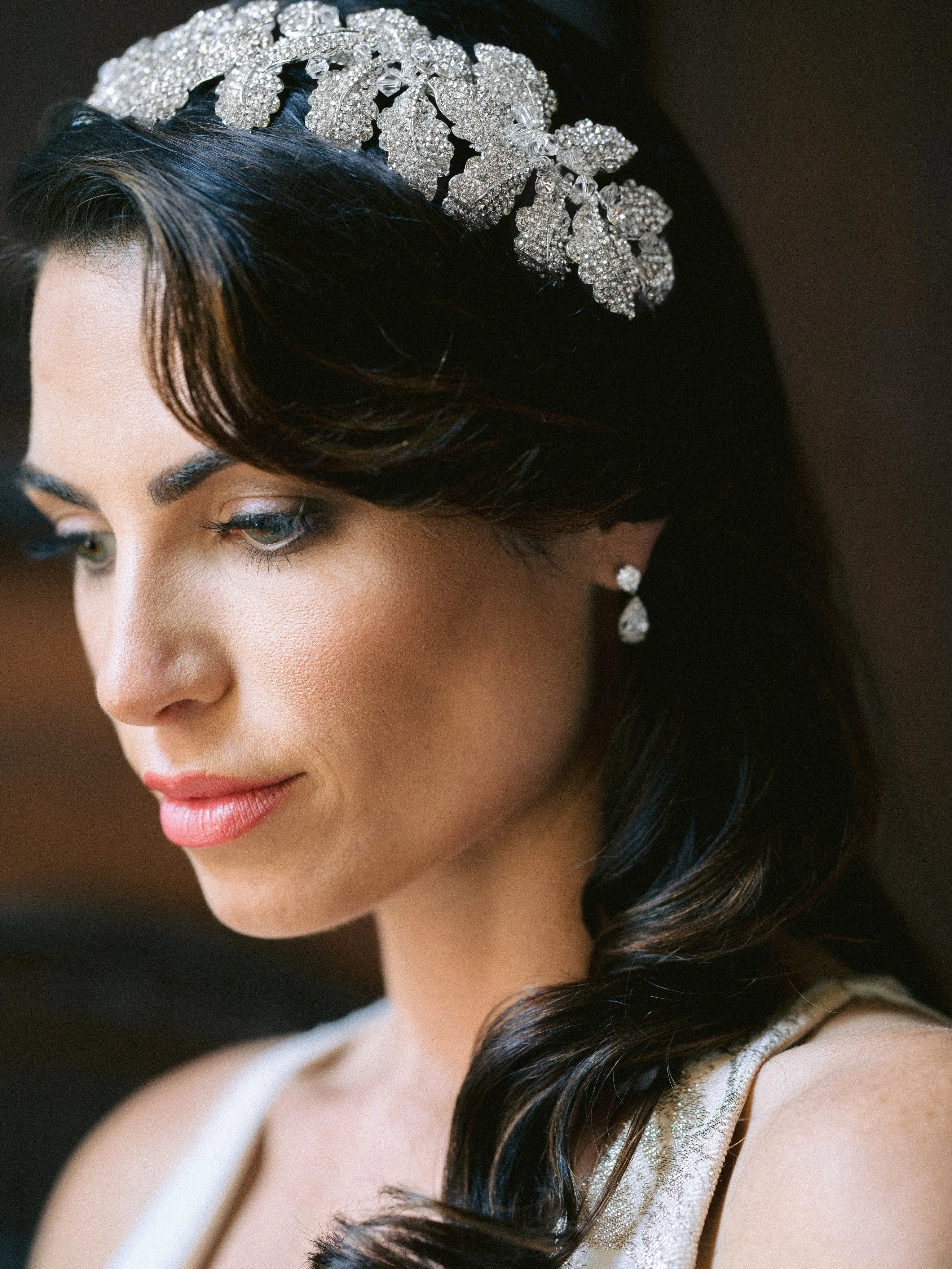 LAUREL Gilded Leaves Headpiece Tiara