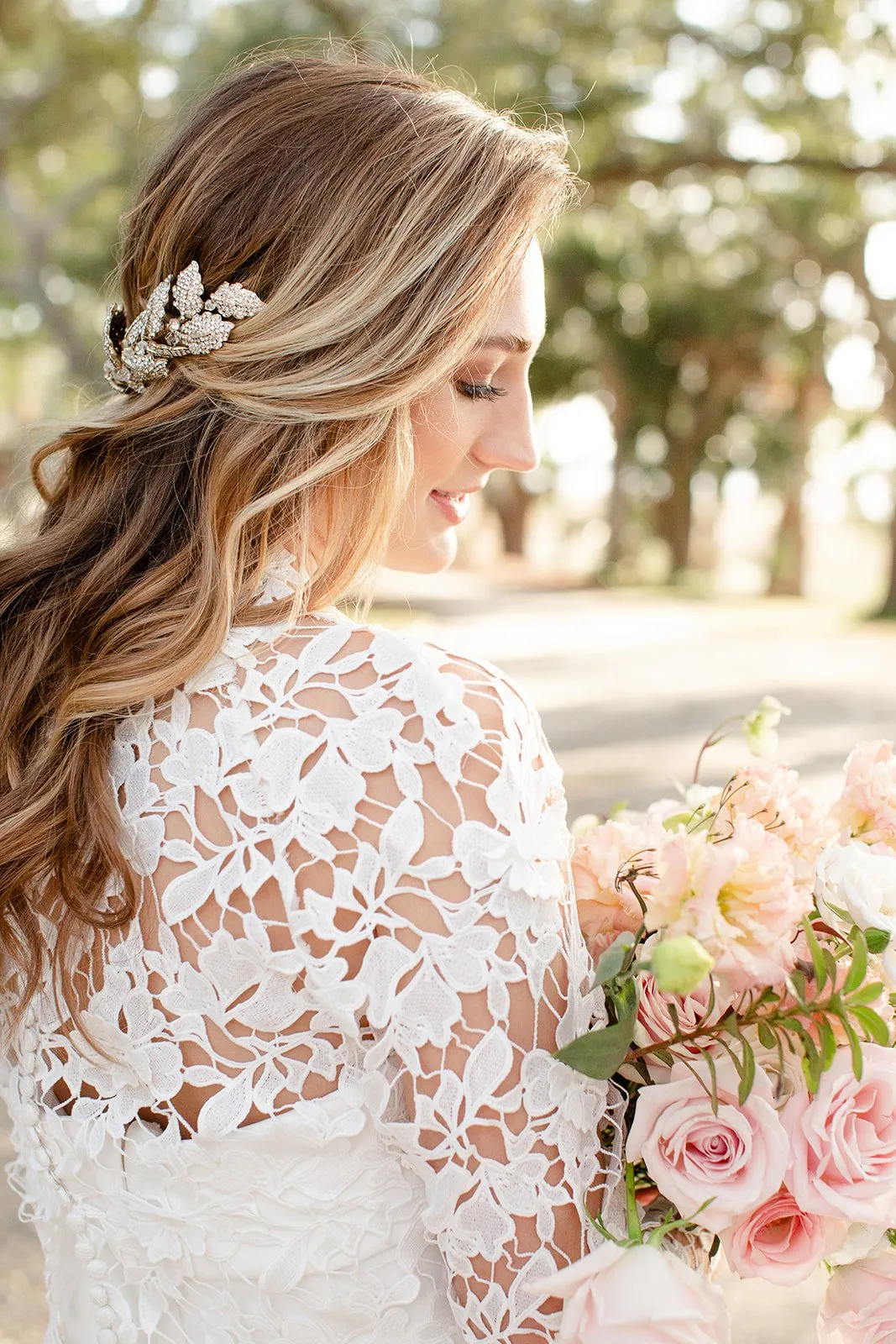 LAUREL Gilded Leaves Headpiece Tiara