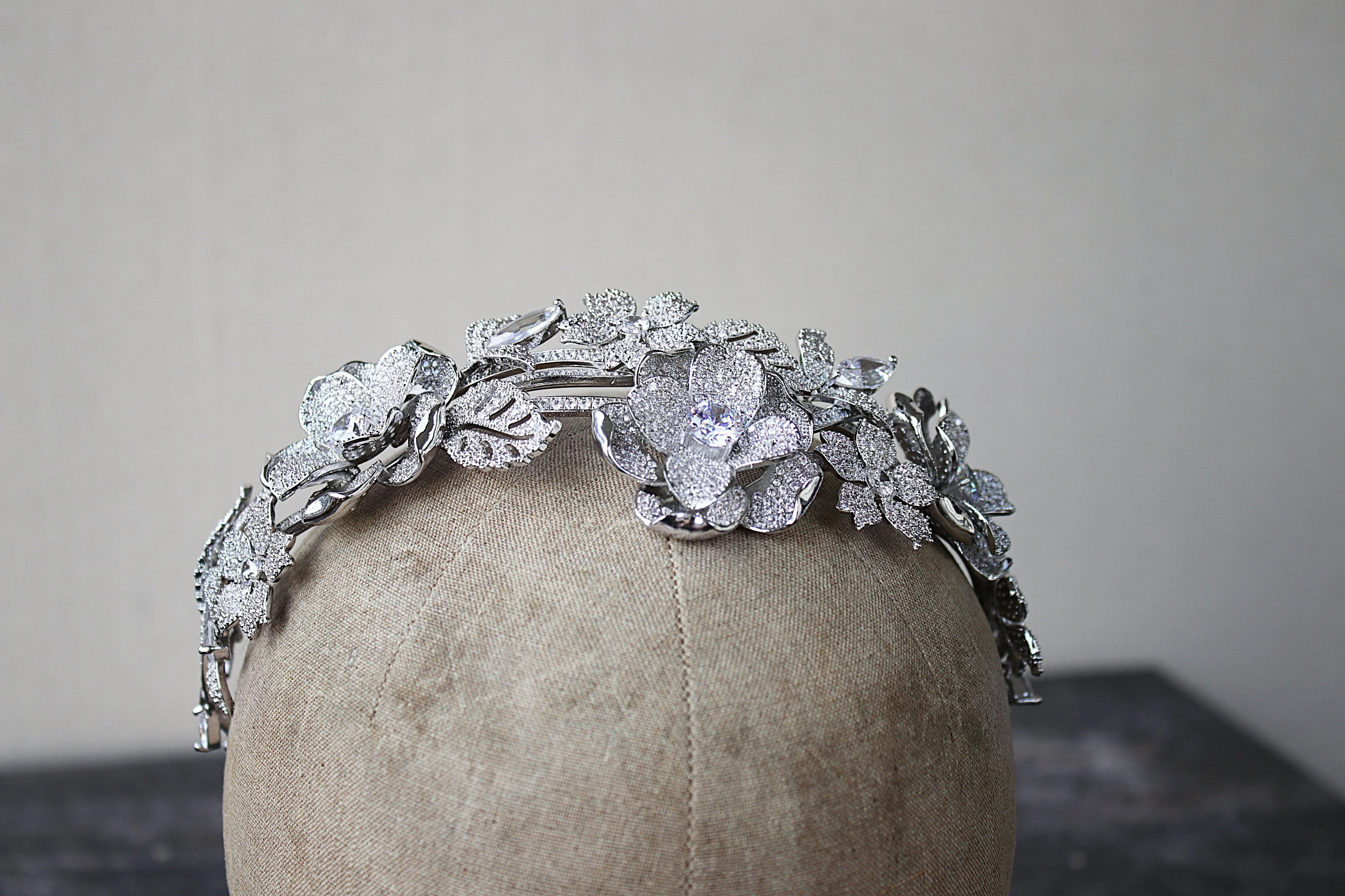 LENA Floral Headpiece Tiara