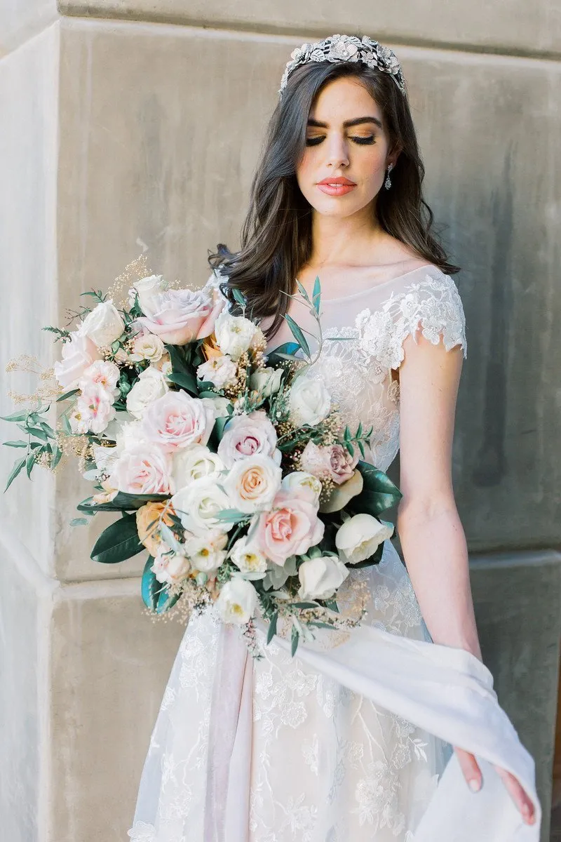 LENA Floral Headpiece Tiara