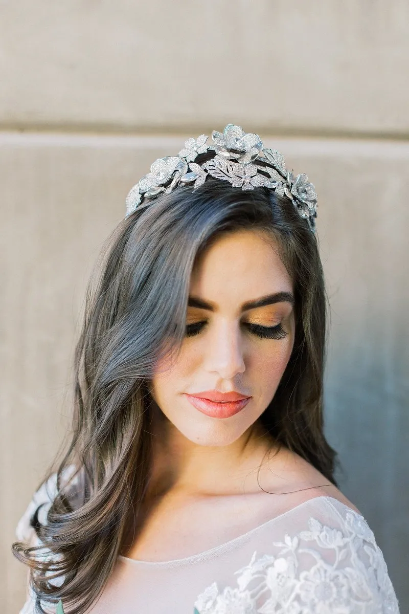 LENA Floral Headpiece Tiara