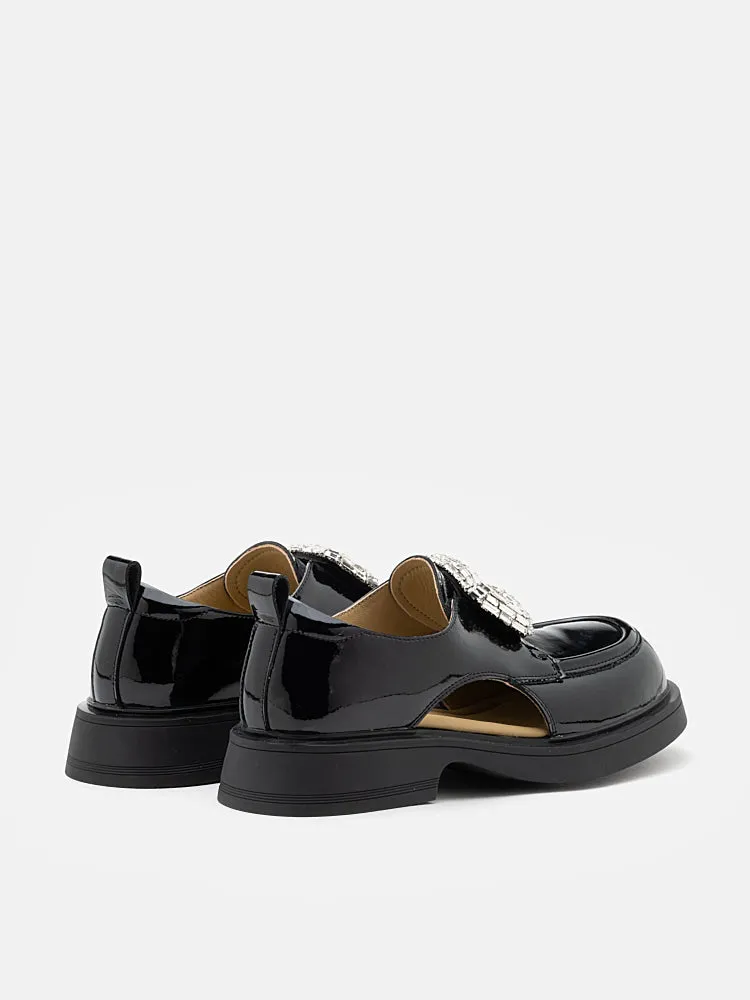 Madelyn Cut-out Patent Loafers