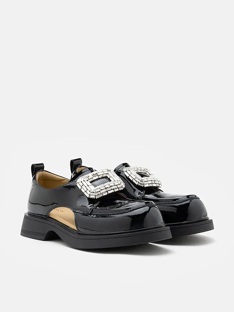 Madelyn Cut-out Patent Loafers