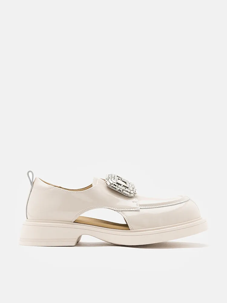 Madelyn Cut-out Patent Loafers