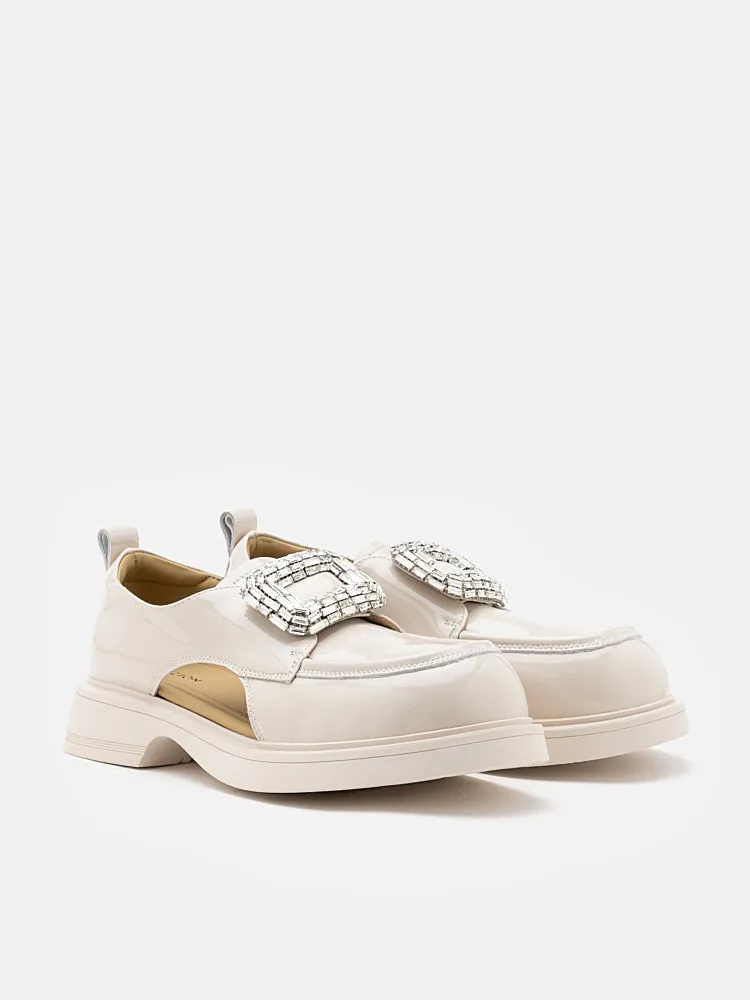 Madelyn Cut-out Patent Loafers