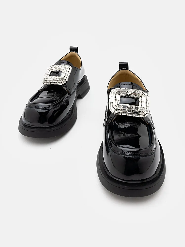 Madelyn Cut-out Patent Loafers