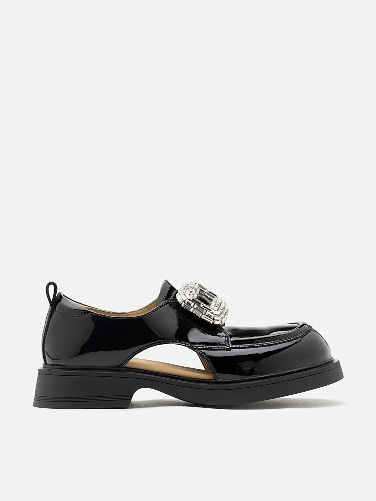 Madelyn Cut-out Patent Loafers