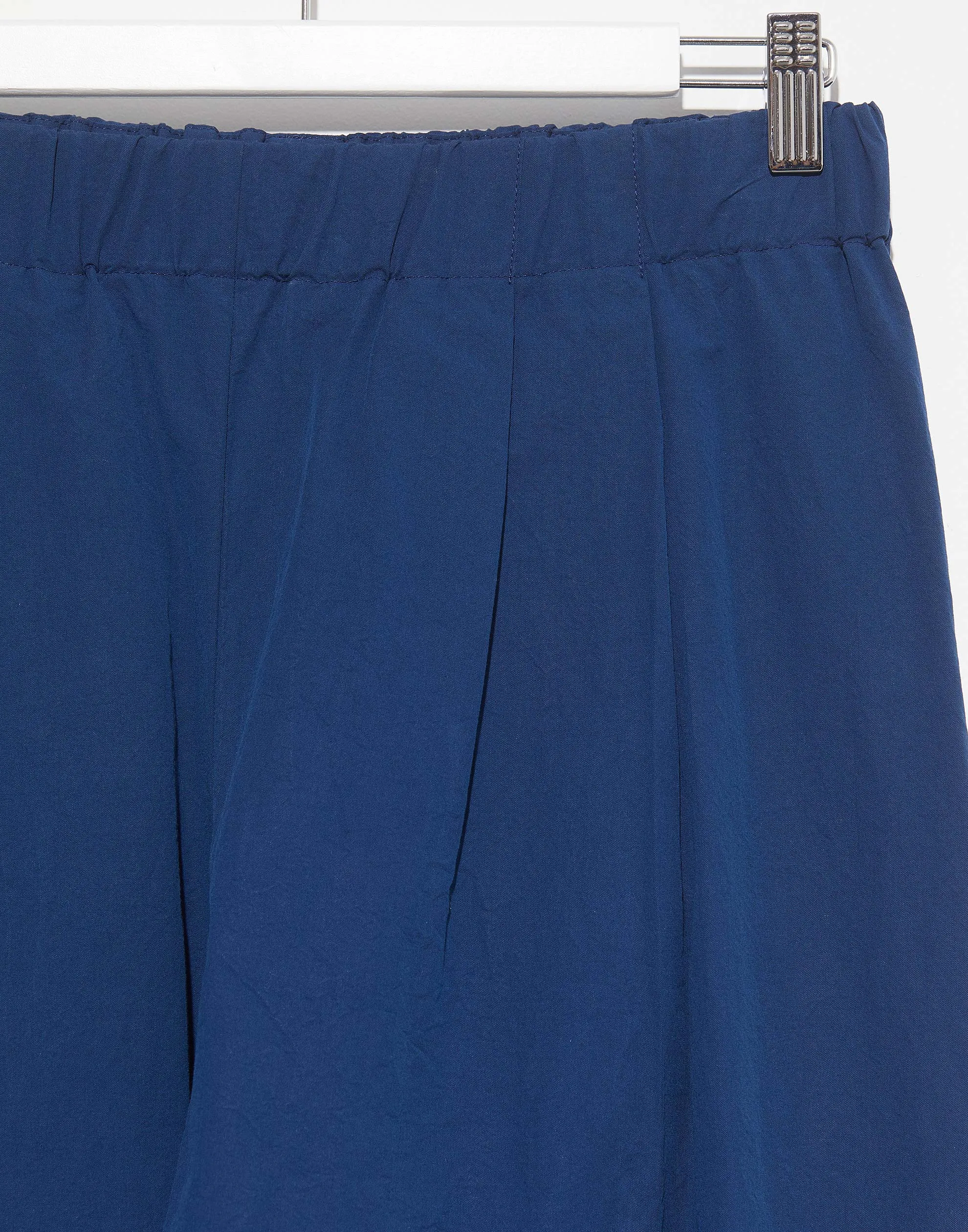 Marine Blue Cotton Gabardine Trousers