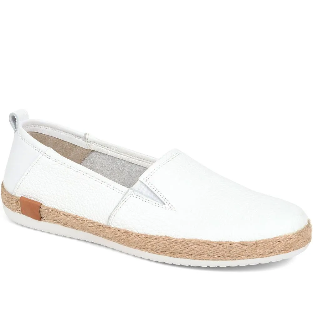 Milan Leather Espadrille Flats - MILAN / 320 085