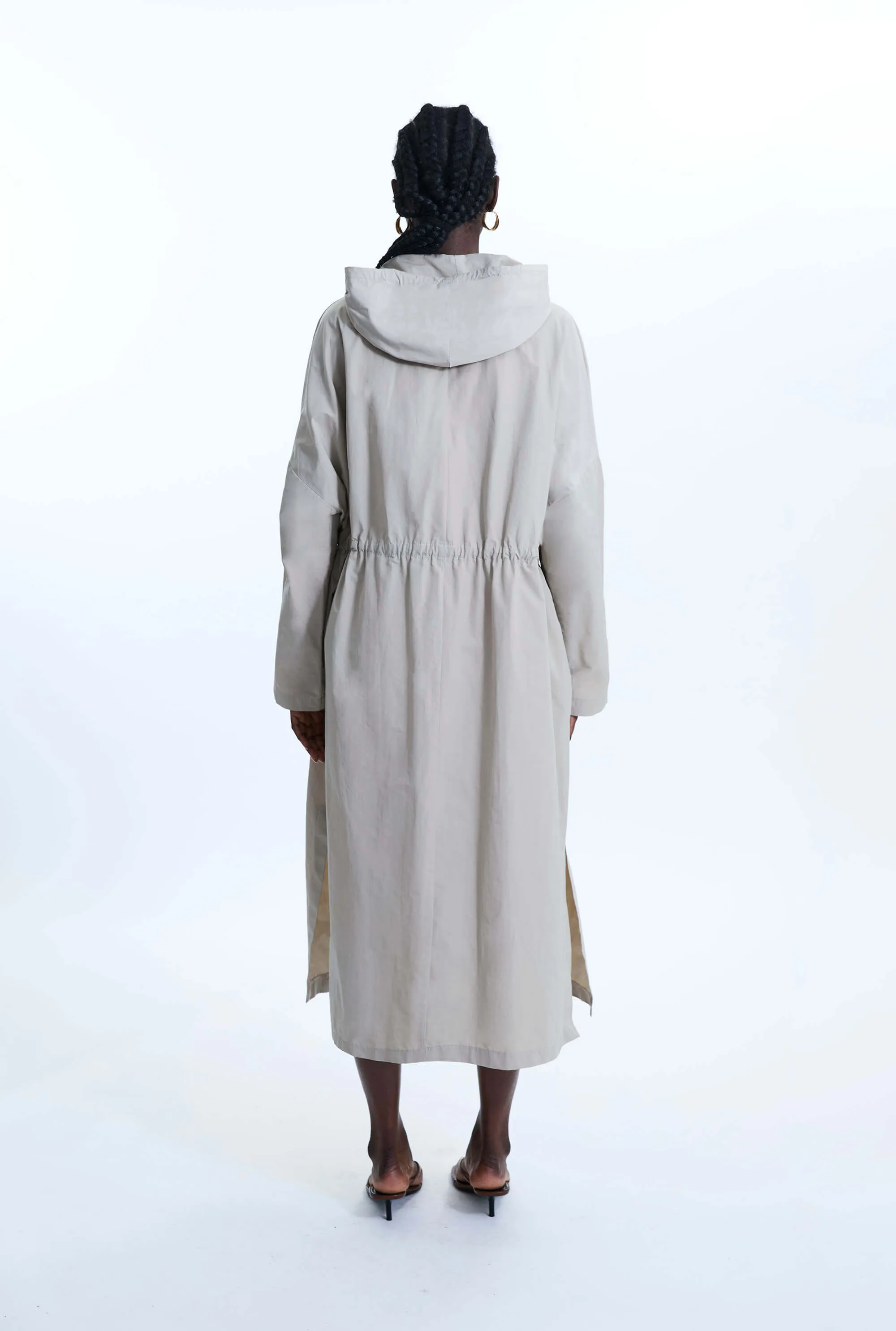 Oversized Long Raincoat