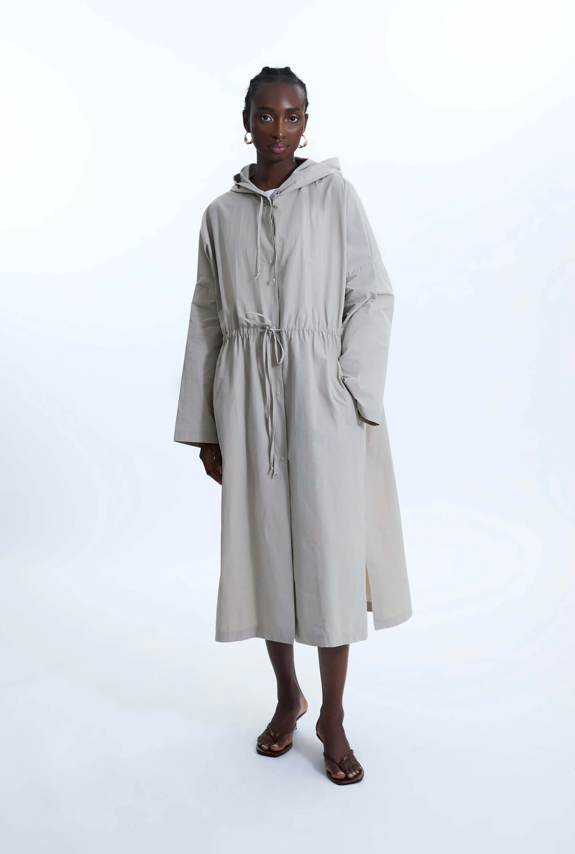 Oversized Long Raincoat