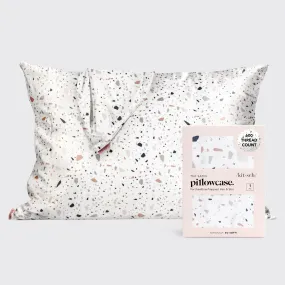 Satin Pillowcase - White Terrazzo