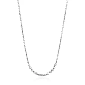 Silver Modern Multiple Balls Necklace