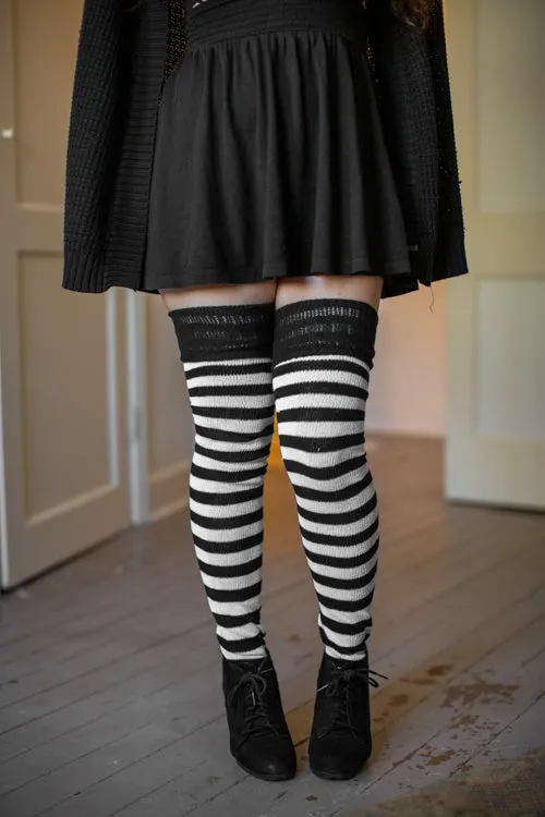 Super Stripes Thigh High Socks