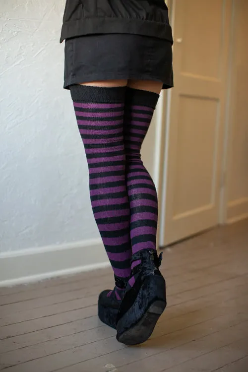 Super Stripes Thigh High Socks