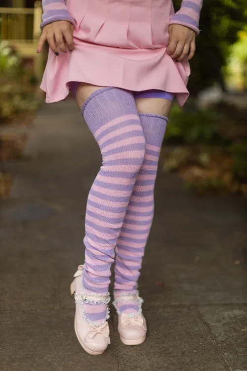 Super Stripes Thigh High Socks