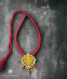 The Bhagyawati Lakshmi Silver Thread Necklace