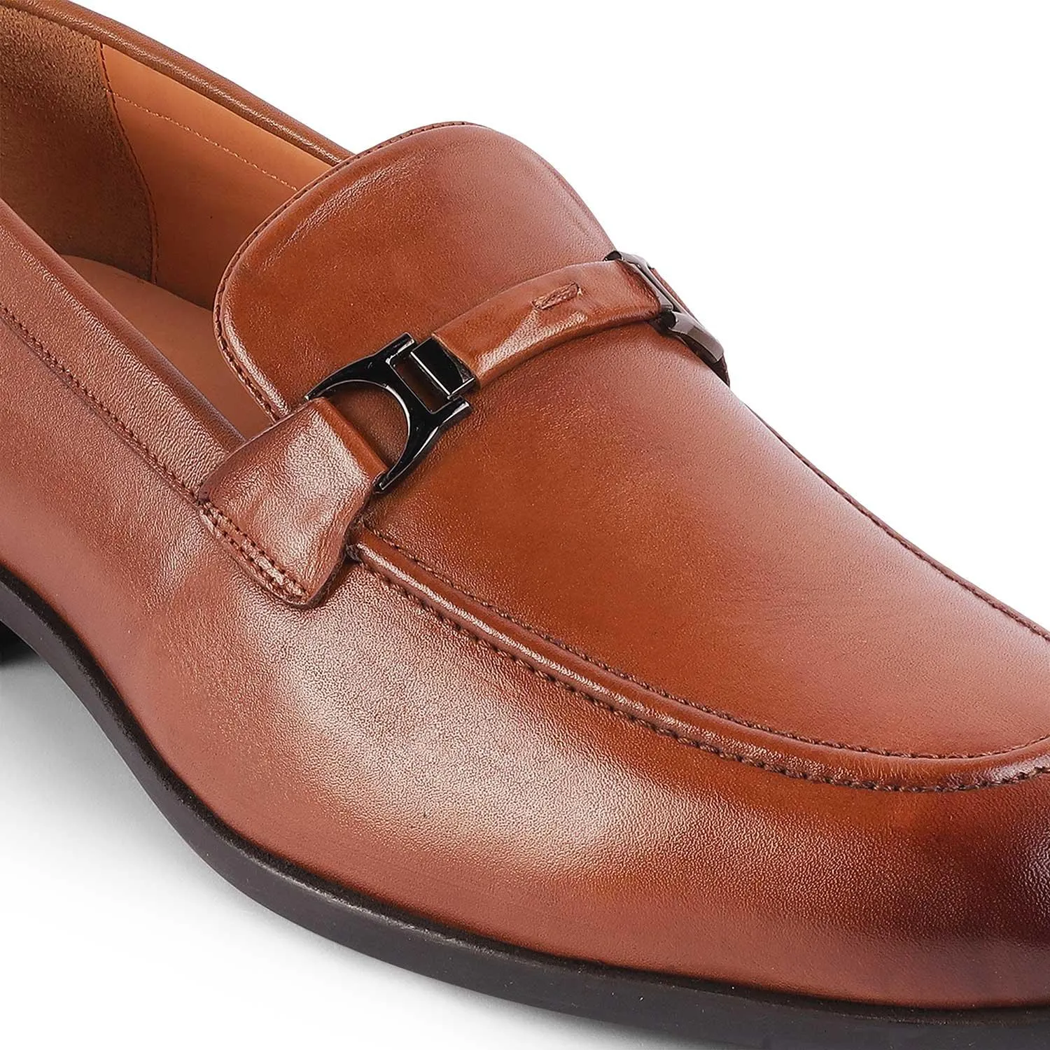 Tresmode Rofel Tan Men's Leather Loafers