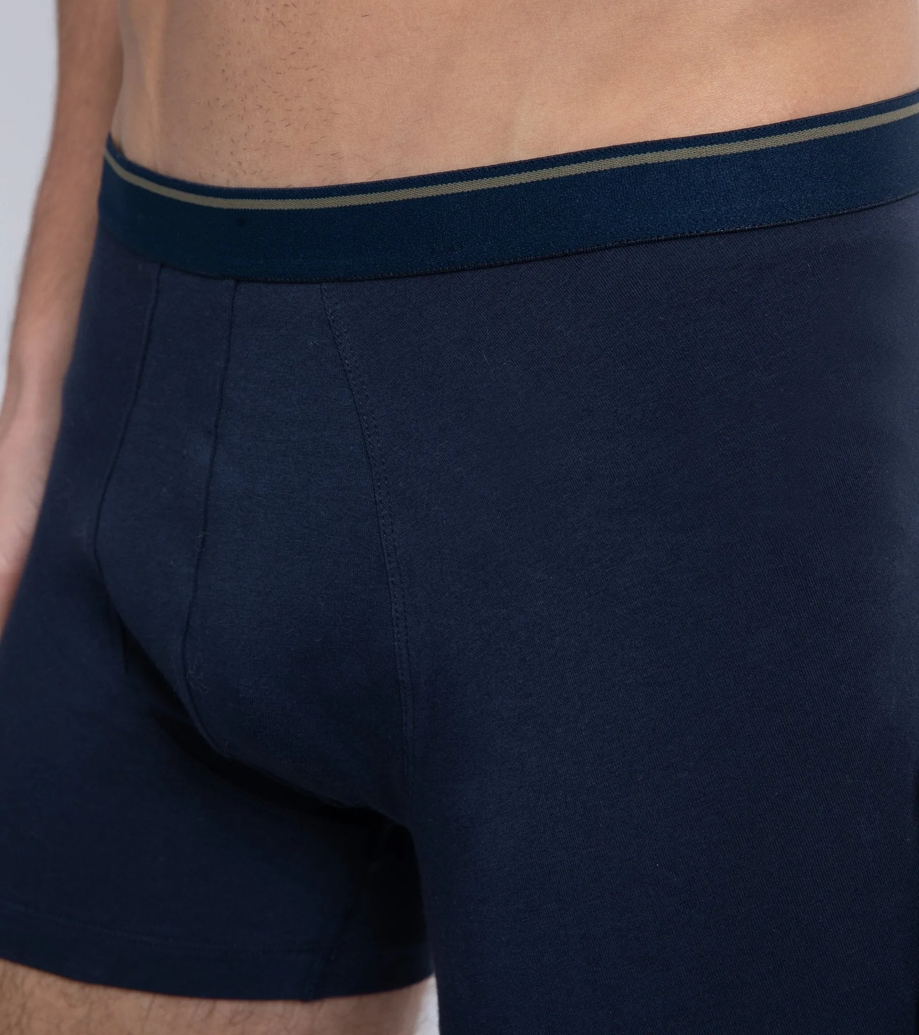 Trunk 2 Pack Organic Cotton Boxer Briefs: Navy